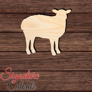 Sheep 002 Shape Cutout in Wood Craft Shapes & Bases Signature Cutouts