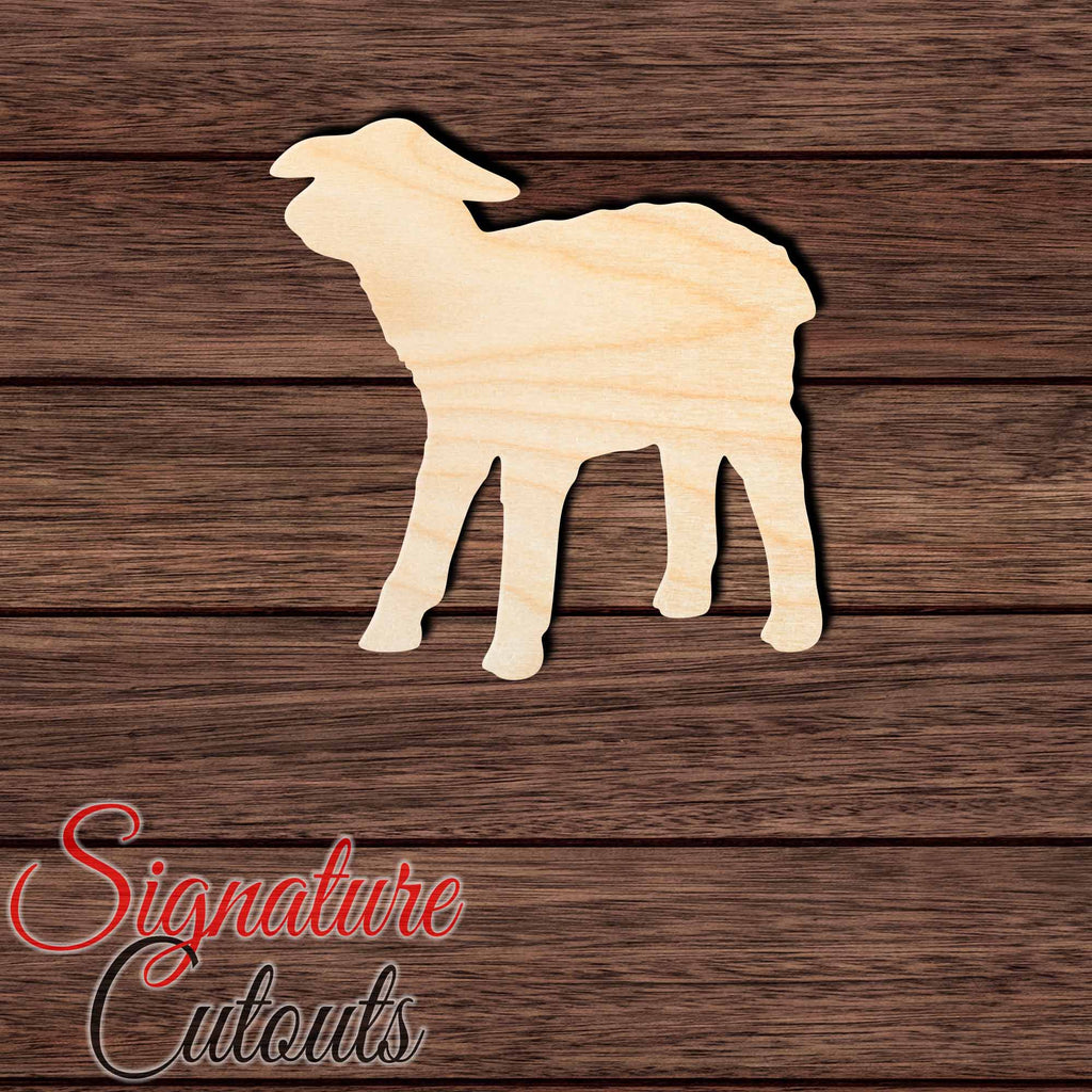 Sheep 003 Shape Cutout in Wood Craft Shapes & Bases Signature Cutouts