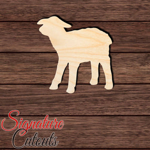 Sheep 003 Shape Cutout in Wood Craft Shapes & Bases Signature Cutouts