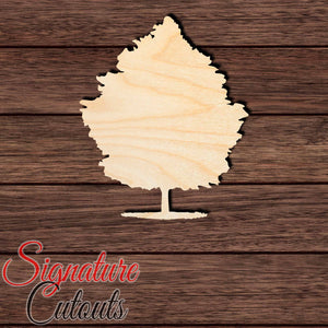 Silver Maple 001 Shape Cutout in Wood Craft Shapes & Bases Signature Cutouts