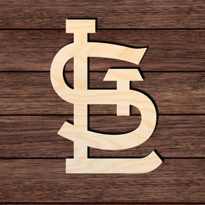 St. Louis Baseball 001 Shape Cutout in Wood Craft Shapes & Bases Signature Cutouts
