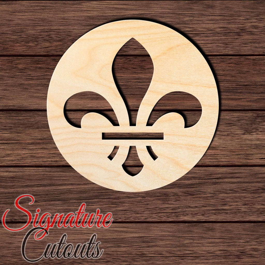 St. Louis Fleur-de-Lis Shape Cutout Craft Shapes & Bases Signature Cutouts
