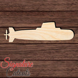 Submarine 004 Shape Cutout in Wood Craft Shapes & Bases Signature Cutouts