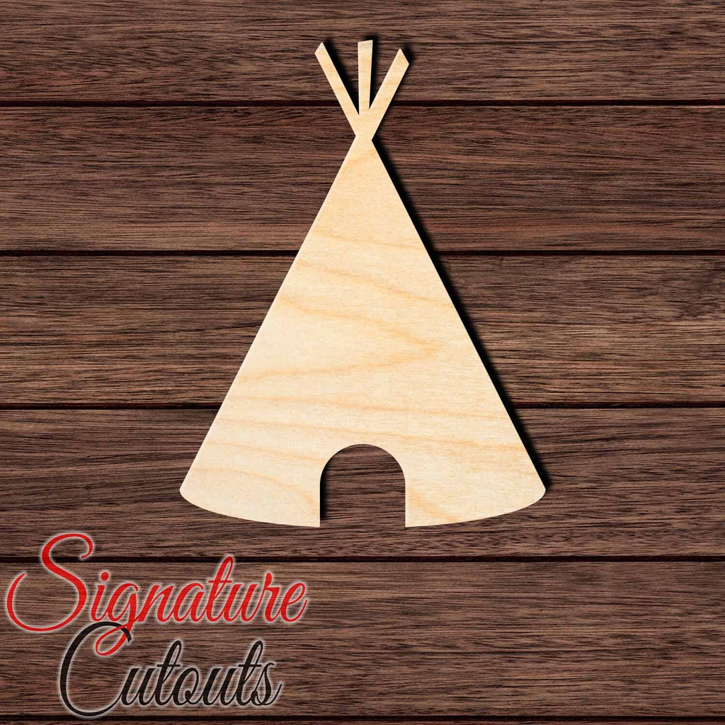 Teepee 001 Shape Cutout in Wood Craft Shapes & Bases Signature Cutouts
