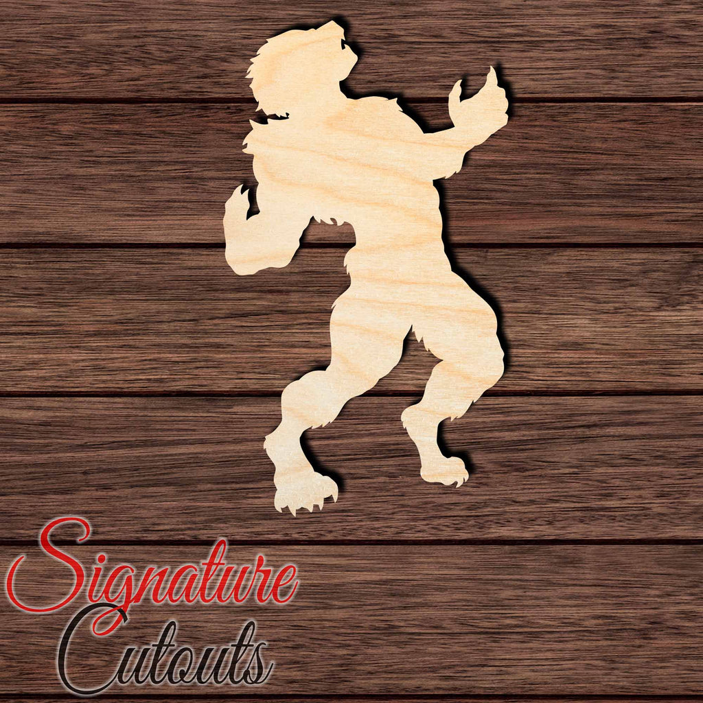 Werewolf 003 Shape Cutout in Wood Craft Shapes & Bases Signature Cutouts