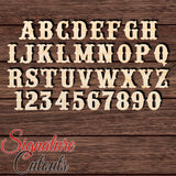 Western Font Letter Shape Cutout - Sold by the Letter • Measured by Height Craft Shapes & Bases Signature Cutouts
