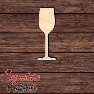 Wine Glass 002 - Zinfandel Shape Cutout in Wood Craft Shapes & Bases Signature Cutouts