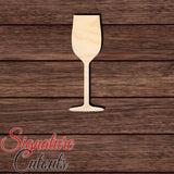 Wine Glass 002 - Zinfandel Shape Cutout in Wood Craft Shapes & Bases Signature Cutouts