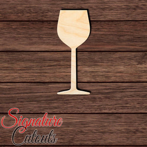 Wine Glass 003 - Pinot Noir Shape Cutout in Wood Craft Shapes & Bases Signature Cutouts