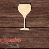Wine Glass 006 - Shape Cutout in Wood Craft Shapes & Bases Signature Cutouts