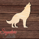 Wolf 004 Shape Cutout in Wood Craft Shapes & Bases Signature Cutouts