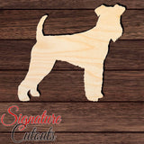 Airedale Terrier Shape Cutout in Wood, Acrylic or Acrylic Mirror - Signature Cutouts