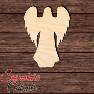 Angel 007 Shape Cutout in Wood Craft Shapes & Bases Signature Cutouts
