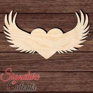 Angel Wings 001 Shape Cutout in Wood, Acrylic or Acrylic Mirror - Signature Cutouts