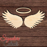 Angel Wings 003 Shape Cutout in Wood, Acrylic or Acrylic Mirror - Signature Cutouts