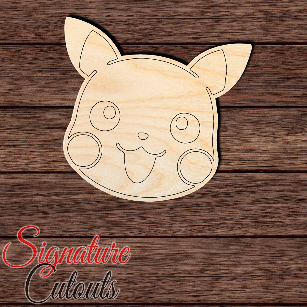 Anime 001 Shape Cutout in Wood, Acrylic or Acrylic Mirror Craft Shapes & Bases Signature Cutouts
