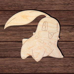 Anime 019 - Chicorita Shape Cutout in Wood Craft Shapes & Bases Signature Cutouts