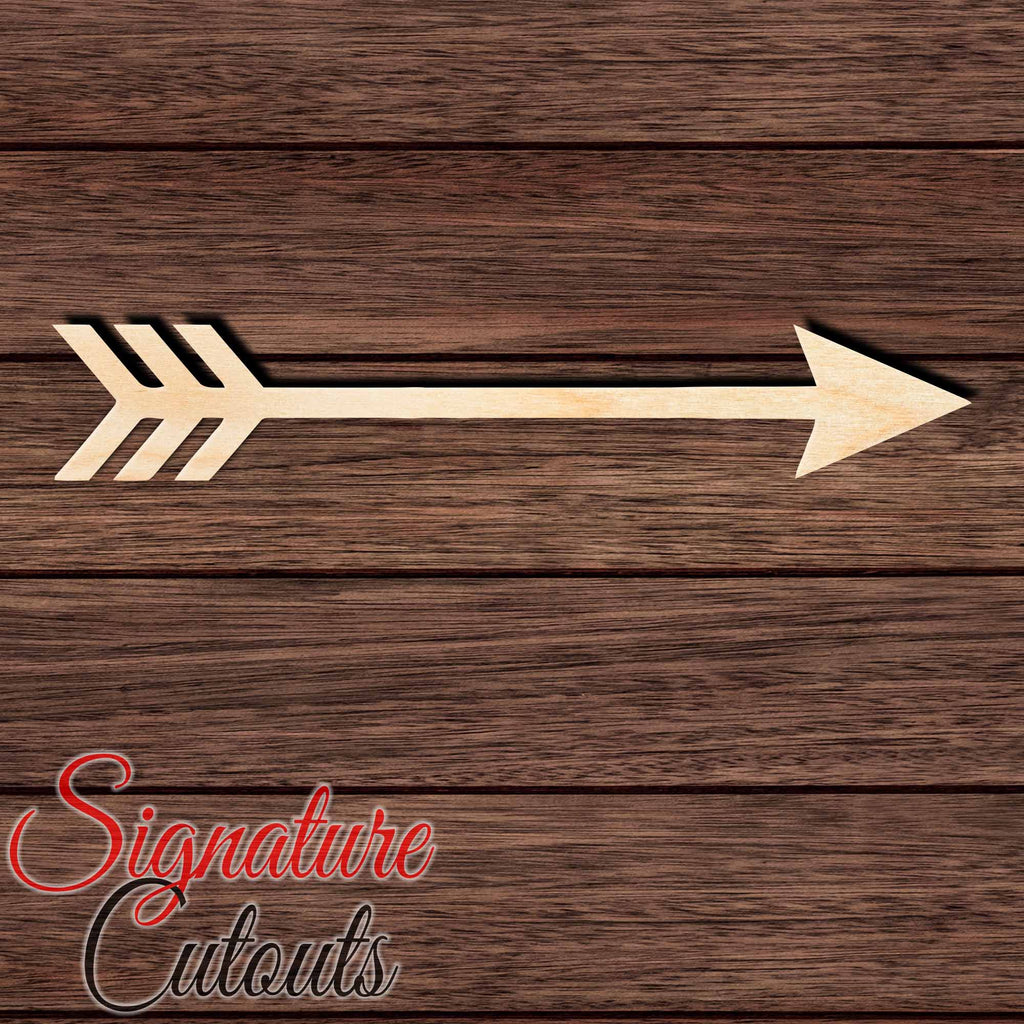 Arrow 007 Shape Cutout in Wood Craft Shapes & Bases Signature Cutouts