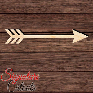 Arrow 007 Shape Cutout in Wood Craft Shapes & Bases Signature Cutouts