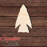Arrowhead 002 Shape Cutout in Wood, Acrylic or Acrylic Mirror - Signature Cutouts