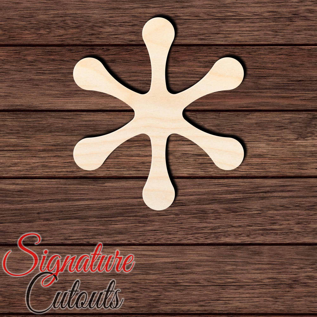 Asterisk 005 Shape Cutout in Wood, Acrylic or Acrylic Mirror - Signature Cutouts