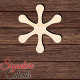 Asterisk 005 Shape Cutout in Wood, Acrylic or Acrylic Mirror - Signature Cutouts
