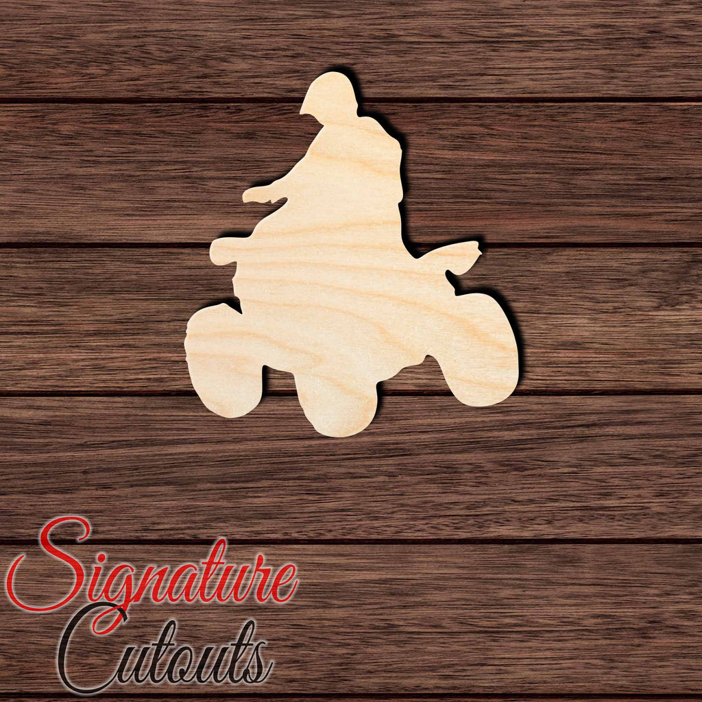 ATV 003 Shape Cutout in Wood, Acrylic or Acrylic Mirror - Signature Cutouts