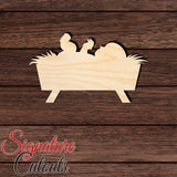 Baby Jesus Shape Cutout in Wood, Acrylic or Acrylic Mirror - Signature Cutouts