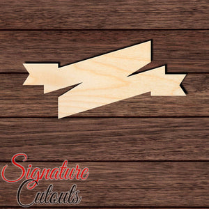 Banner 004 Shape Cutout in Wood, Acrylic or Acrylic Mirror - Signature Cutouts