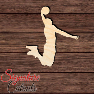 Basketball 010 Shape Cutout in Wood, Acrylic or Acrylic Mirror Craft Shapes & Bases Signature Cutouts