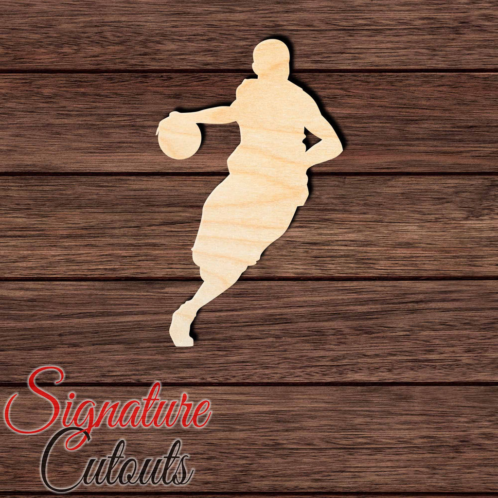 Basketball 011 Shape Cutout in Wood, Acrylic or Acrylic Mirror Craft Shapes & Bases Signature Cutouts