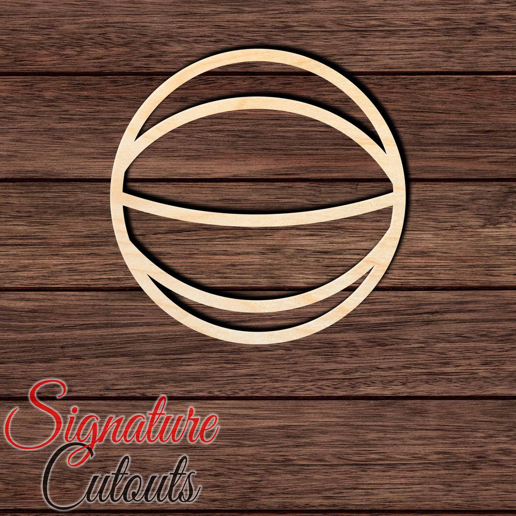 Basketball 013 Shape Cutout in Wood, Acrylic or Acrylic Mirror Craft Shapes & Bases Signature Cutouts