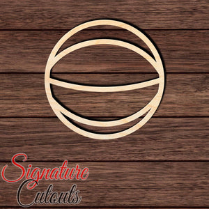 Basketball 013 Shape Cutout in Wood, Acrylic or Acrylic Mirror Craft Shapes & Bases Signature Cutouts