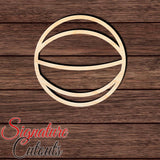 Basketball 013 Shape Cutout in Wood, Acrylic or Acrylic Mirror Craft Shapes & Bases Signature Cutouts