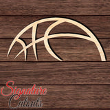 Basketball Half Round 001 Shape Cutout