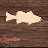 Bass Fish Shape Cutout