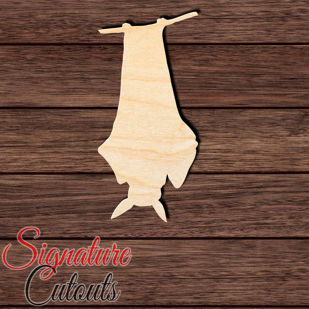 Bat 026 Shape Cutout in Wood, Acrylic or Acrylic Mirror - Signature Cutouts