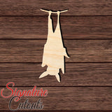 Bat 027 Shape Cutout in Wood, Acrylic or Acrylic Mirror - Signature Cutouts