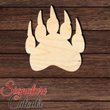 Bear 001 Paw Shape Cutout