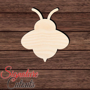Bee 001 Solid Shape Cutout in Wood, Acrylic or Acrylic Mirror - Signature Cutouts
