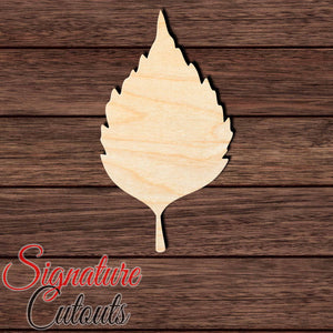 Birch Leaf 001 Shape Cutout in Wood, Acrylic or Acrylic Mirror - Signature Cutouts