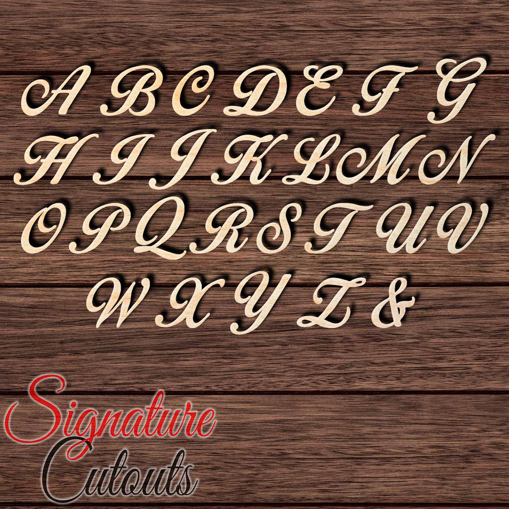 Bird of Paradise Letter Shape Cutout - Sold by the Letter • Measured by Height - Signature Cutouts