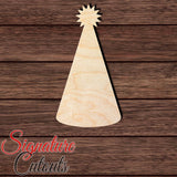 Birthday Hat 001 Shape Cutout in Wood, Acrylic or Acrylic Mirror - Signature Cutouts