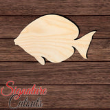 Blue Tang Fish Shape Cutout