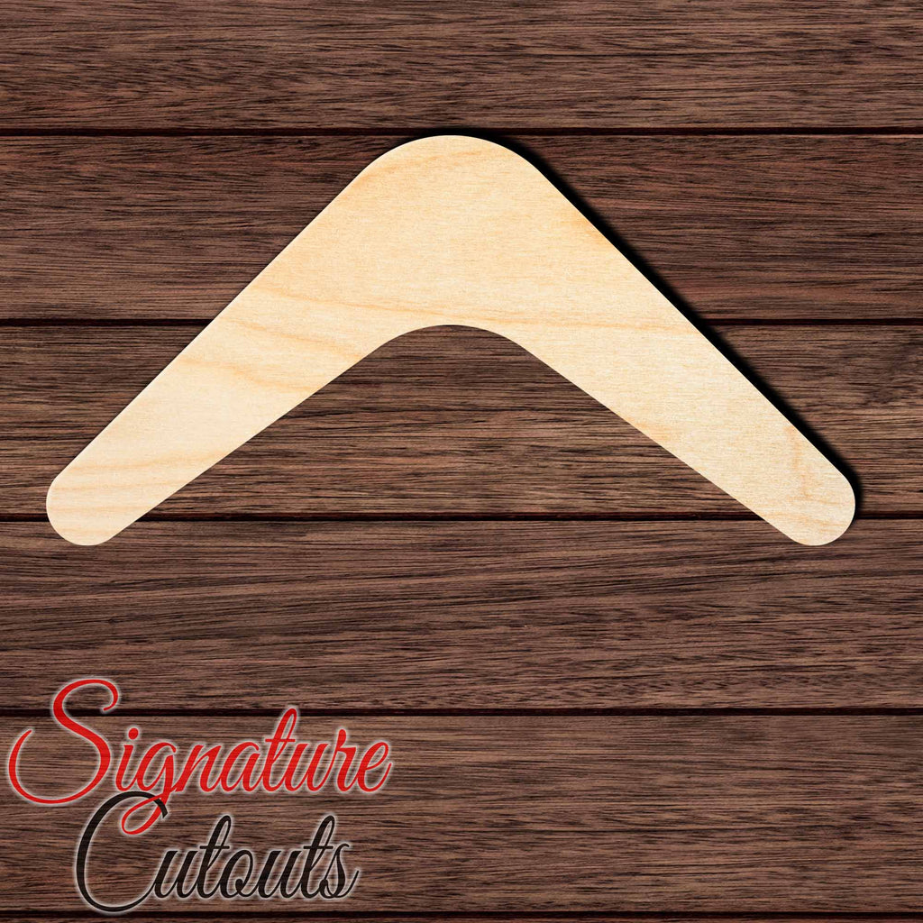 Boomerang 001 Shape Cutout in Wood, Acrylic or Acrylic Mirror Craft Shapes & Bases Signature Cutouts