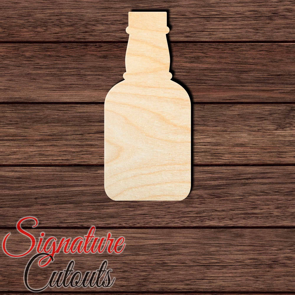 Bottle 001 Shape Cutout in Wood, Acrylic or Acrylic Mirror - Signature Cutouts