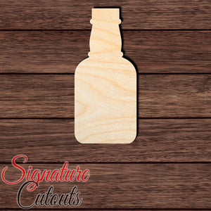 Bottle 001 Shape Cutout in Wood, Acrylic or Acrylic Mirror - Signature Cutouts