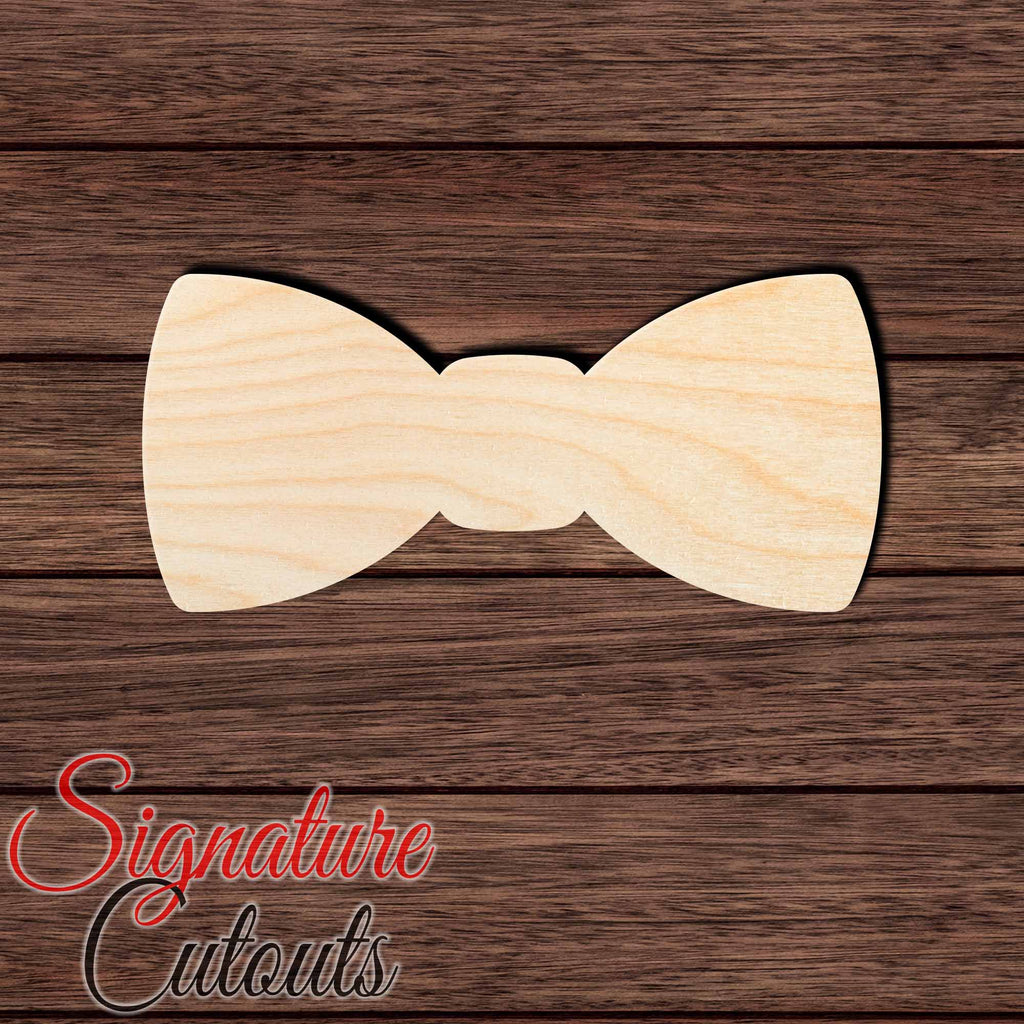 Bowtie 001 Shape Cutout in Wood, Acrylic or Acrylic Mirror - Signature Cutouts