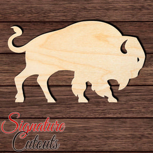Buffalo 006 Shape Cutout in Wood, Acrylic or Acrylic Mirror Craft Shapes & Bases Signature Cutouts