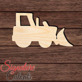 Bulldozer 001 Shape Cutout in Wood, Acrylic or Acrylic Mirror Craft Shapes & Bases Signature Cutouts